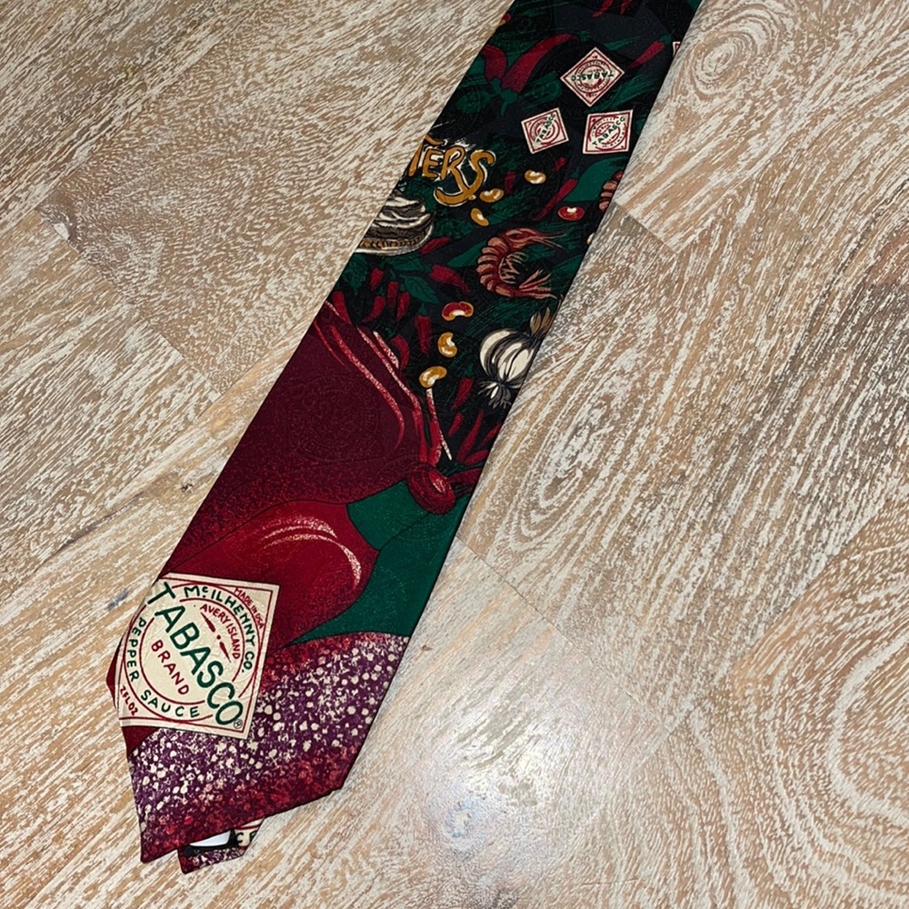 Tobasco Brand Pepper Sauce Tie Gag Gift
